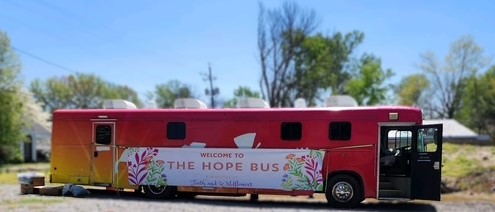 Faith and Wildflowers hope bus in Nashville, TN